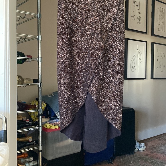 Vintage Betsey Johnson Black & Gold Rhinestone Gown sz P - Picture 4 of 11